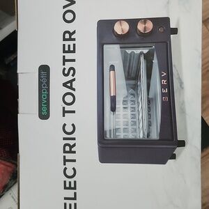 Servappetit Electric Toaster Oven - Black and Copper